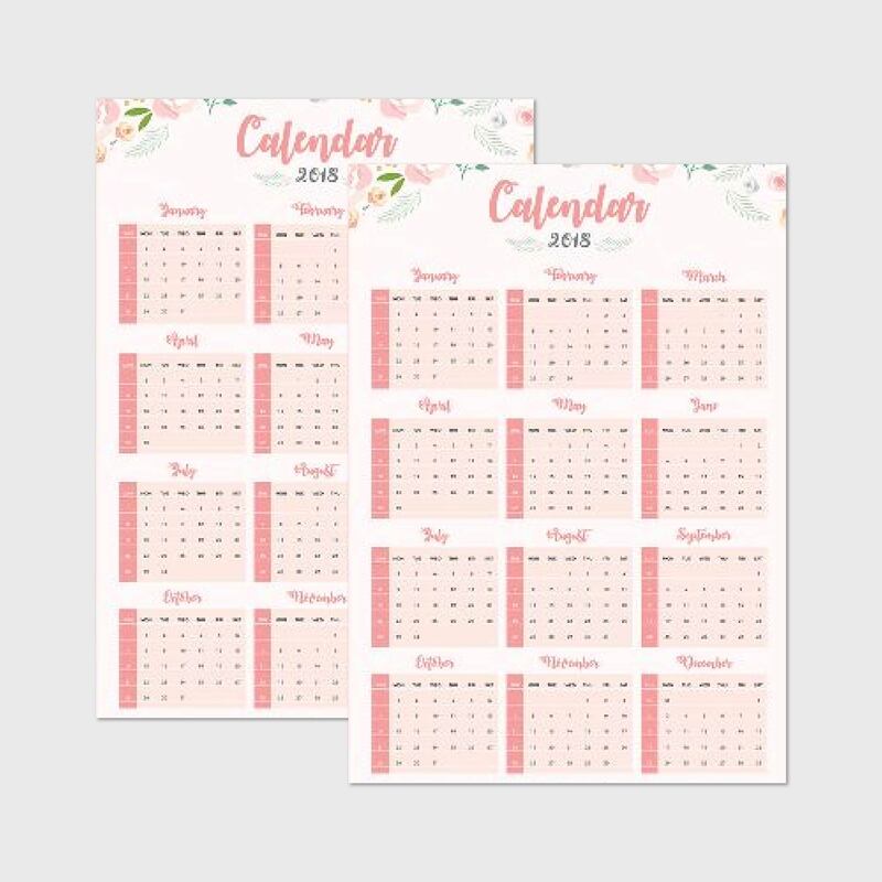 Long Poster Calendar