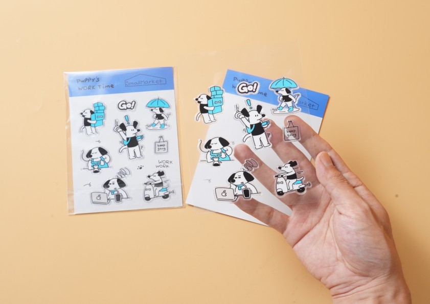 Custom 3D foam bubble puff sticker printing in KL for crystal epoxy raised stickers, kids merchandise and brand packaging by Printlab Bandar Sri Damansara.