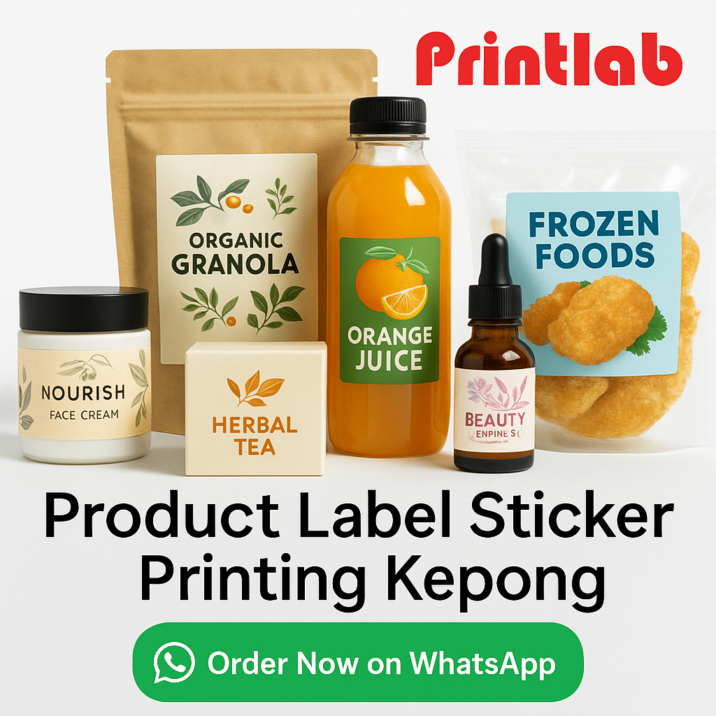 Product Label Sticker Printing in Kepong