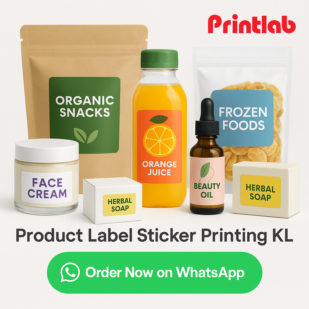 Product Label Sticker Printing in Kuala Lumpur (KL)