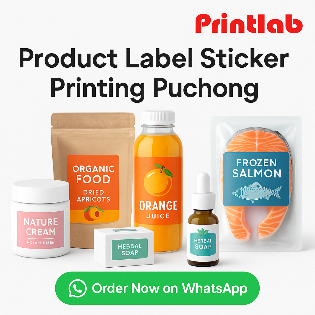 Product Label Sticker Printing in Puchong