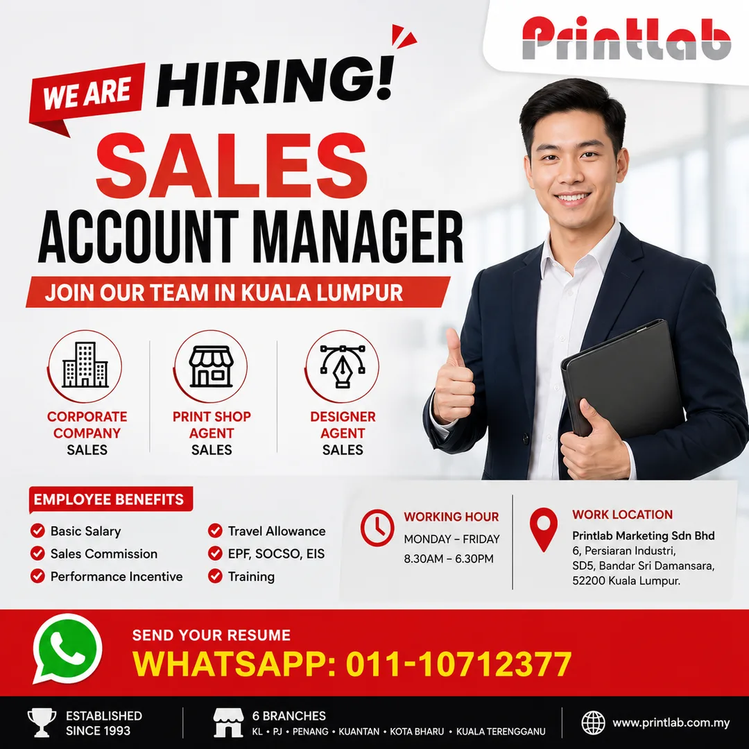 Job Vacancy Kuala Lumpur Sales Account ManagerCorporate Sales 