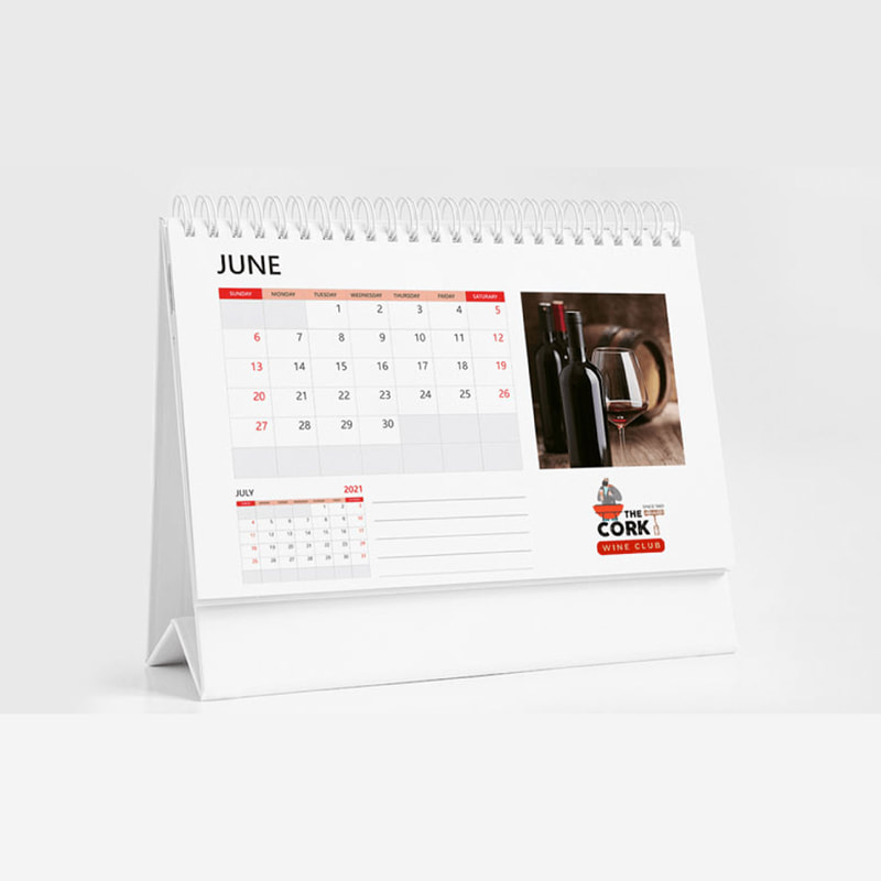 Landscape Soft Stand Desk Calendar