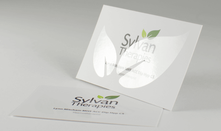 Spot UV Gloss Business Card, Print on White Card