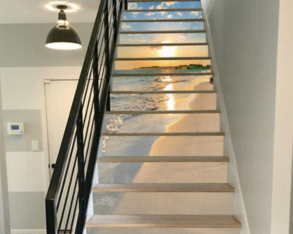 Stair Sticker Printing, Cetak Sticker Tangga