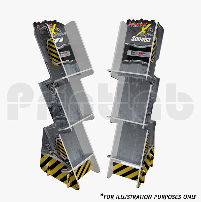 Brochure Floor Display Shelf Printing in Malaysia