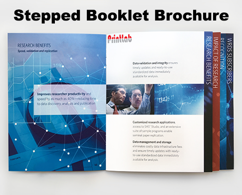 Booklet With Stepped Pages Index Tab