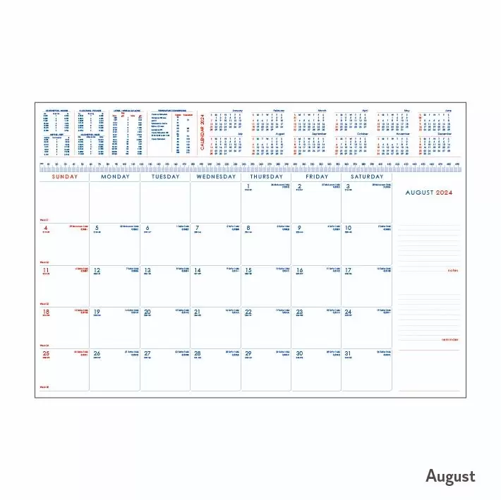 Table Planner August