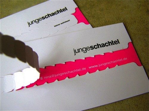 tear off card