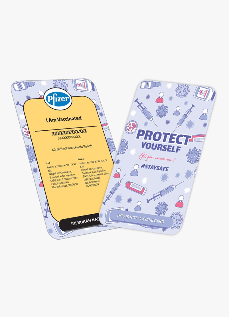 Readymade Design Vaccine Card