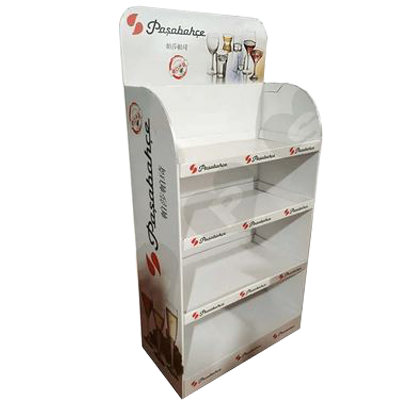 Cardboard Promotion Shelf, Floor Product Display Stand, Product Display Standee Rack, Point of Sales Display Rack, Pop Floor Display Stand, Point of Purchase Display,