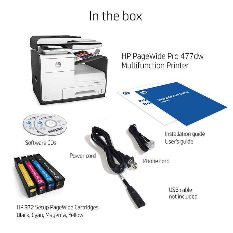 Rental Photocopy Machine With Printer HP PageWide Pro 477dw