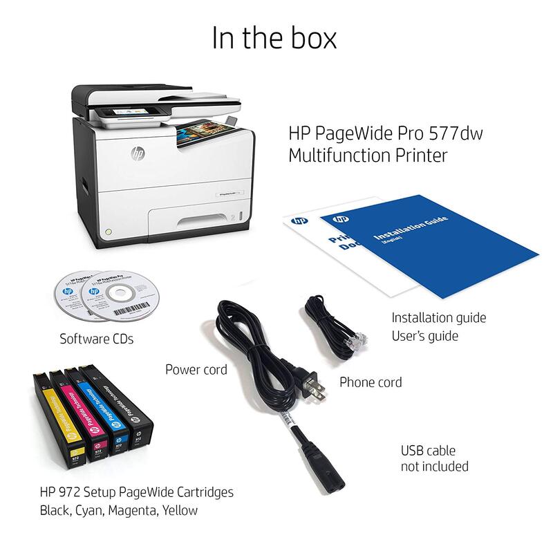 Color Photocopy Machine Rental Printer HP PageWide Pro 577dw