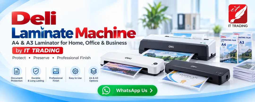 Image deli-a4-a3-laminate-machine-it-trading-office-mart-tanah-merah