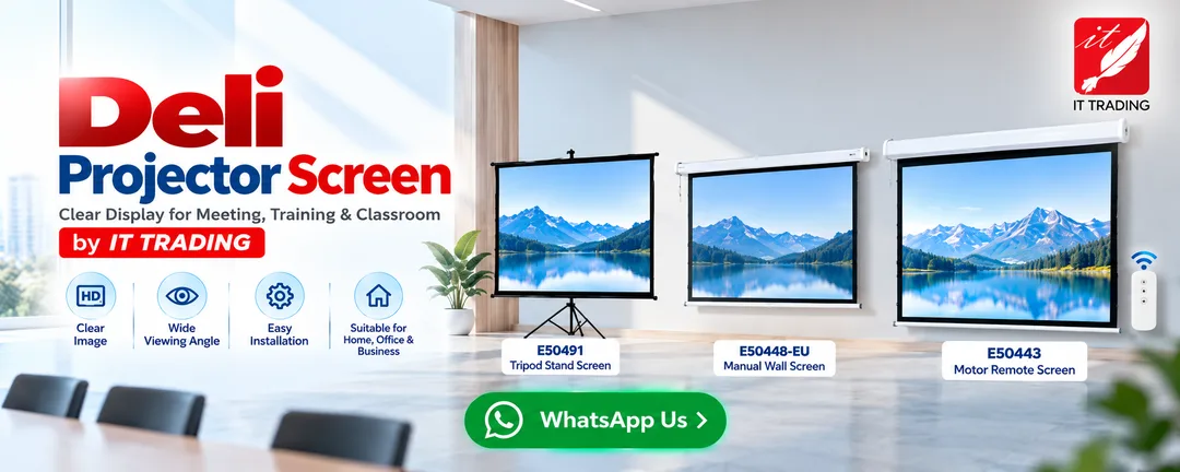 deli-projector-screen-tripod-motorized-it-trading-tanah-merah