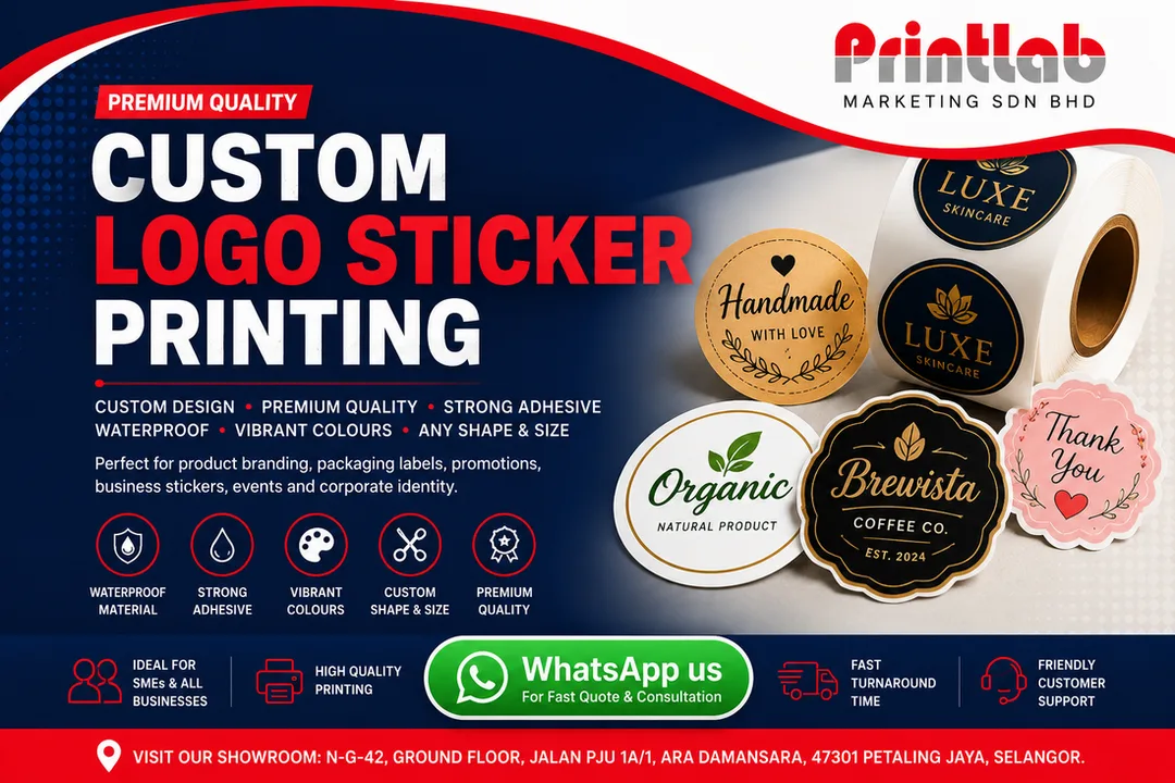 Premium Custom Logo Sticker Printing Supplier in Petaling Jaya Selangor