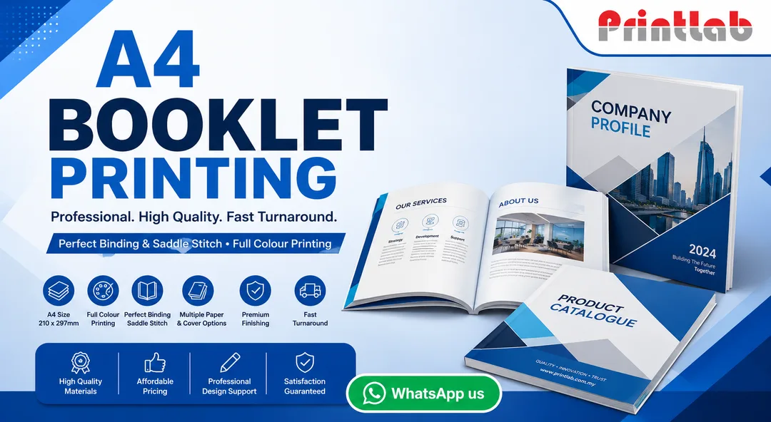 Custom A4 Booklet Printing Showcase Printlab Marketing Ara Damansara Petaling Jaya