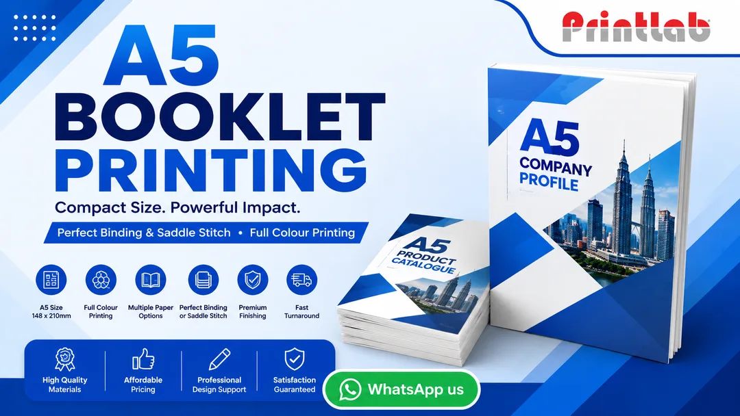 Custom A5 Booklet Printing Showcase Printlab Marketing Ara Damansara Petaling Jaya