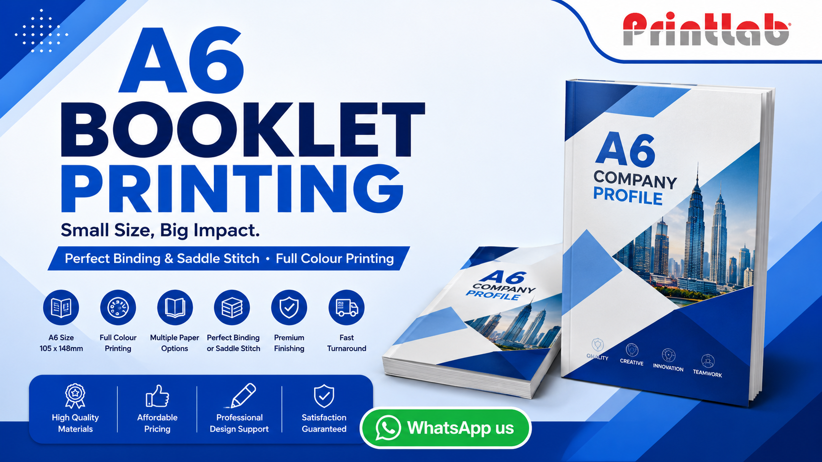 Custom A6 Pocket Booklet Printing Showcase Printlab Marketing Ara Damansara Petaling Jaya