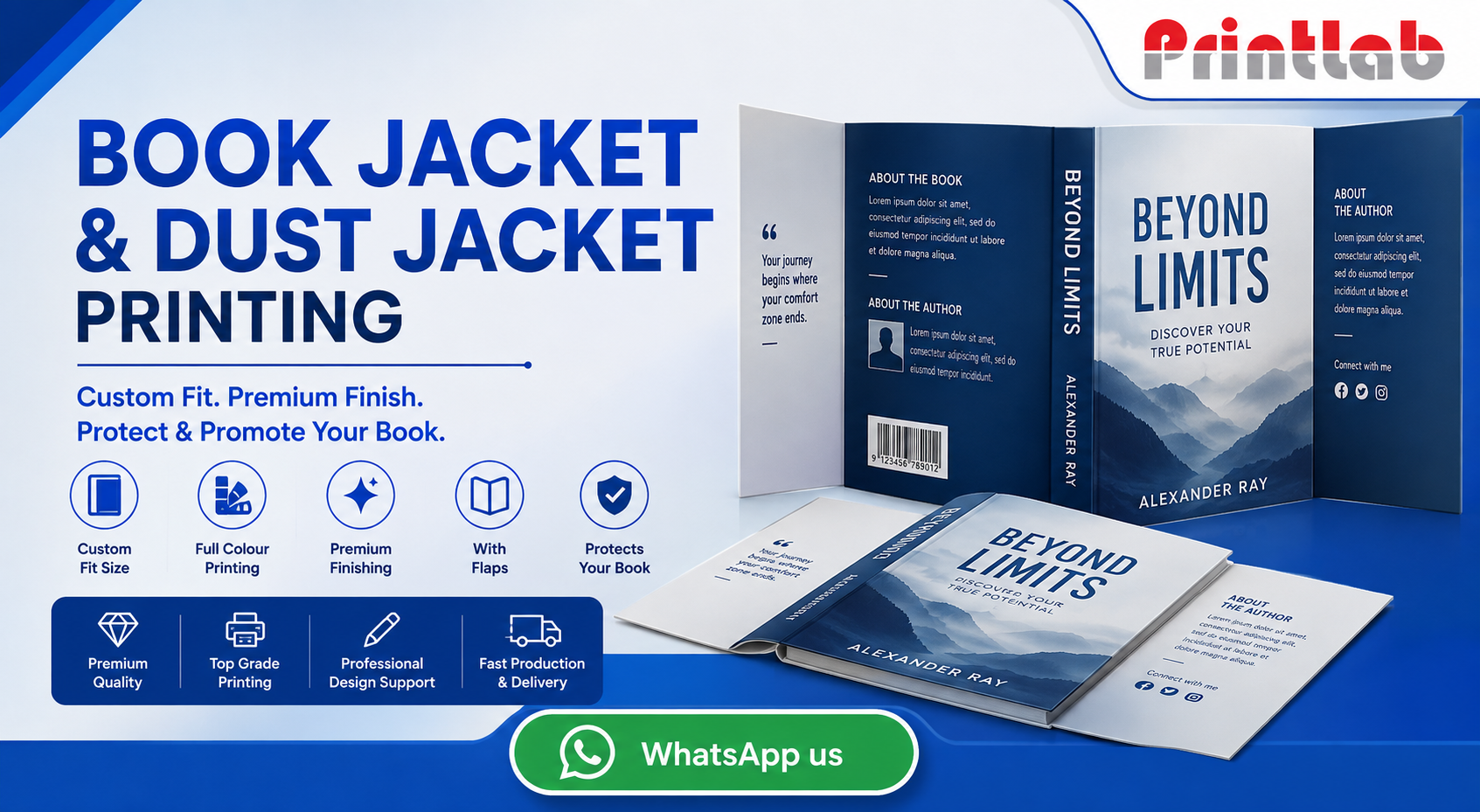 Custom Book Jacket and Paperback Dust Jacket Printing Showcase Printlab Marketing Ara Damansara Petaling Jaya