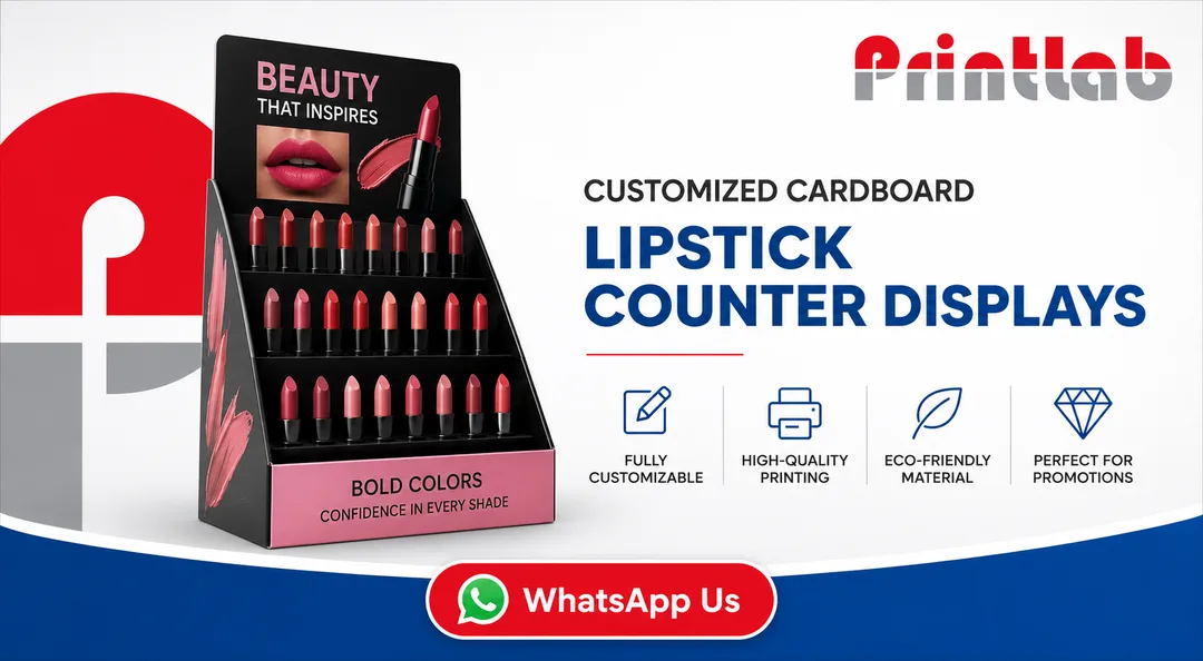 Custom Cardboard Lipstick Counter Display Stand Manufactured by Printlab Marketing Ara Damansara Petaling Jaya