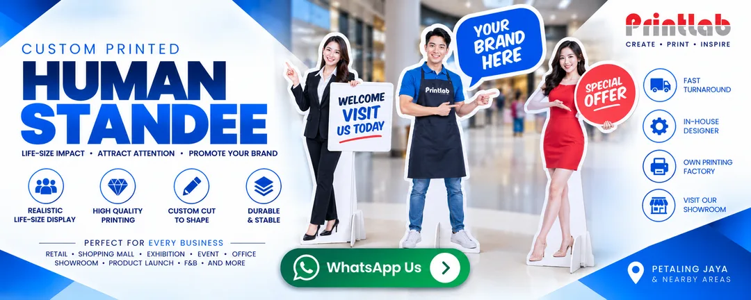 Custom Printed Life Size Human Standee and Cutout Display Boards by Printlab Marketing Sdn Bhd Ara Damansara Petaling Jaya