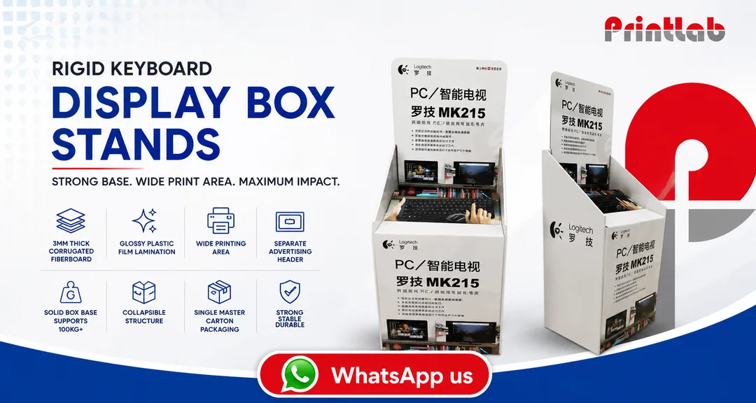 Custom Rigid Keyboard Display Box Stand Manufactured by Printlab Marketing Ara Damansara Petaling Jaya