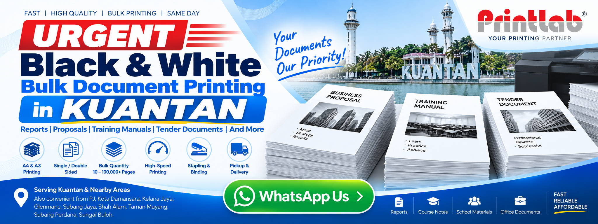 Industrial High Speed Digital Black and White Document Production Press Operating at Printlab Marketing Petaling Jaya Serving Kuantan Orders