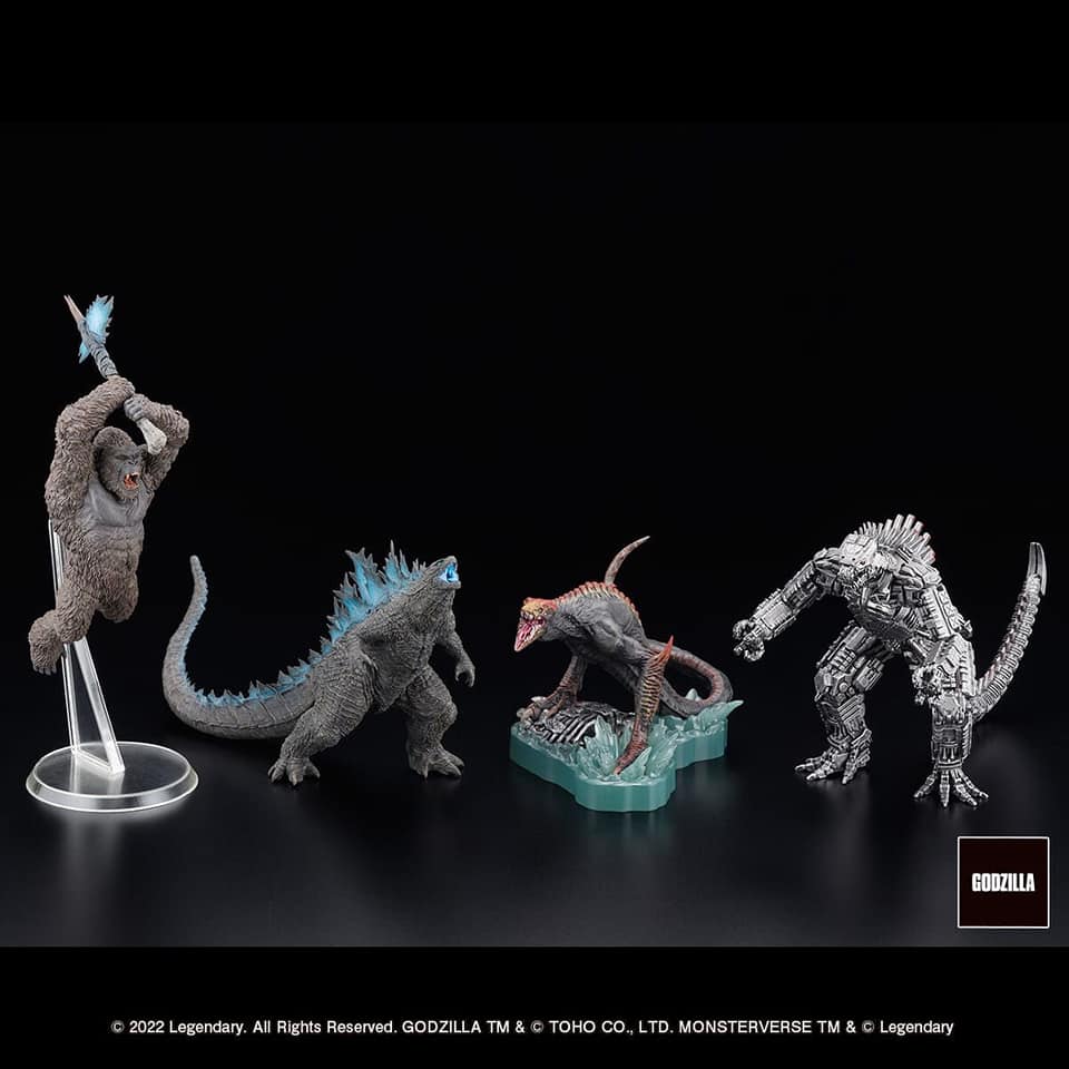 Art Spirits Gekizo Series Godzilla Vs. Kong Figure Set - Kaiju Battle