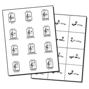 band flashcards fingering