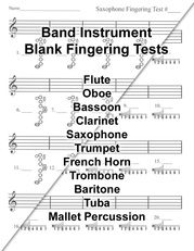 Fingering Test Quiz Assessment