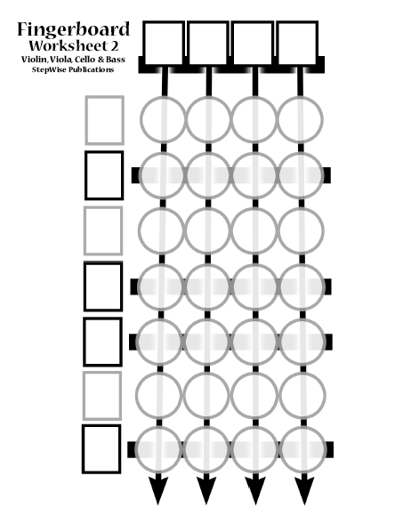 Blank Fingerboard Worksheet Orchestra