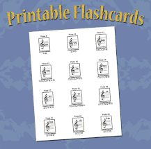 Printable PDF Orchestra Flashcards