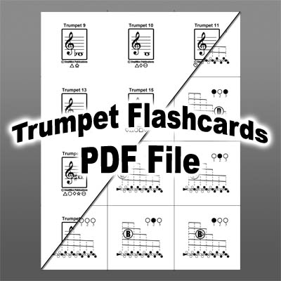 Trumpet Printable PDF Flashcards