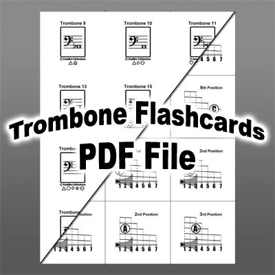 Trombone Printable PDF Flashcards