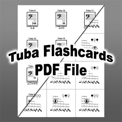 Tuba Printable PDF Flashcards