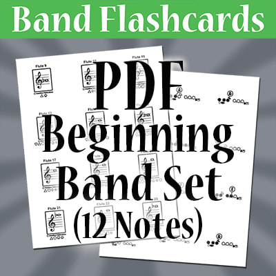 Beginning Band PDF Flashcard Set