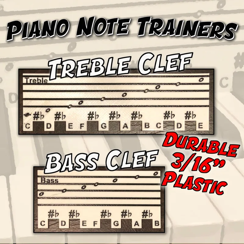 Piano Note Trainers - Plastic Guides