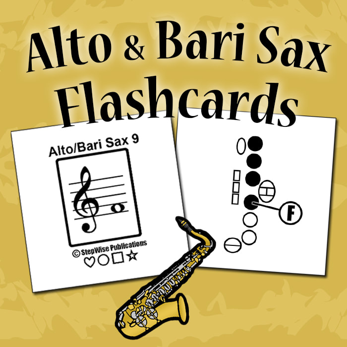 Alto/Bari Sax Flashcards