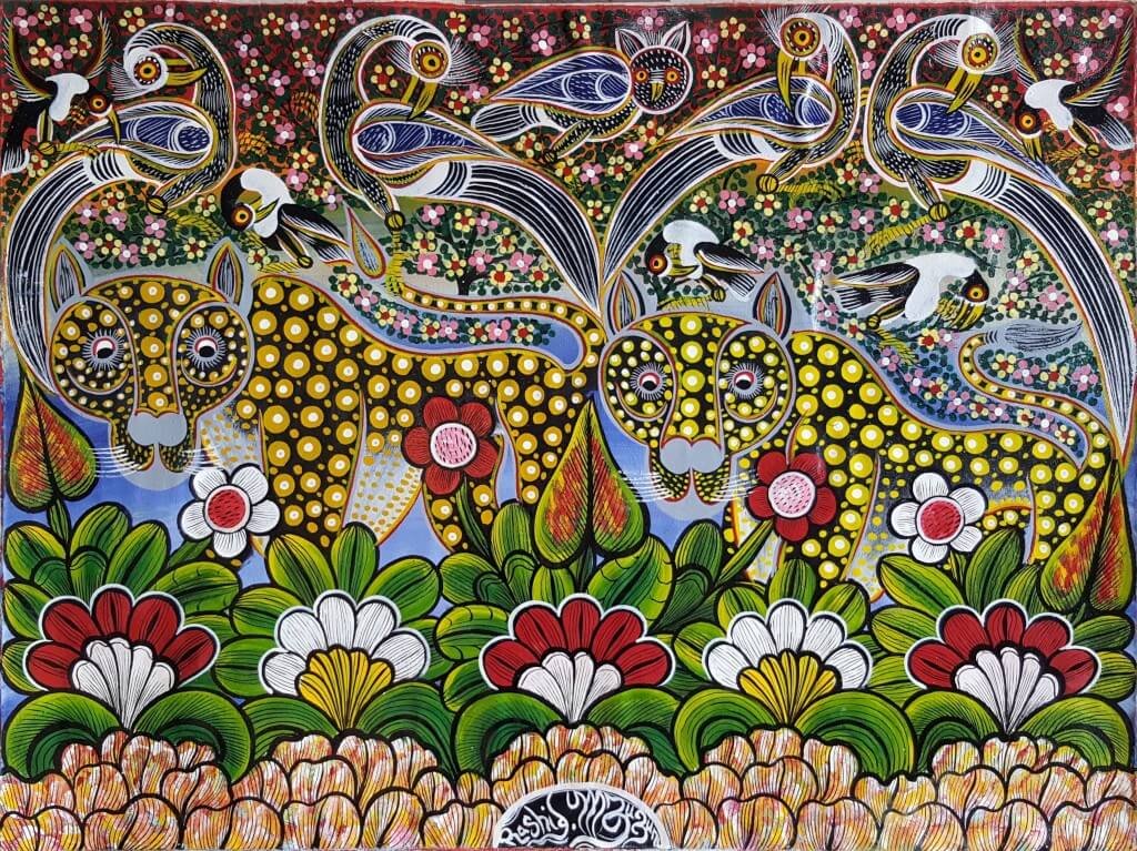 Rashidi Mzuguno 花叢中的花豹