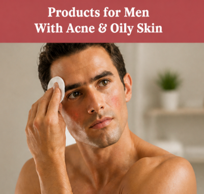 Best products for men with oily skin and acne, plus skincare kits that heal breakouts fast and prevent new zits from forming including face wash, soap, and toner 