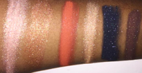 eye makeup for oily eye lids Sparkly eyeshadow swatches and natural highlighter to get a natural glow makeup for oily skin by Mattify cosmetics on glammommyki beauty blogs of instagram mua
