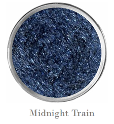 Sparkly navy blue eye shadow Mattify cosmetics dark icy blue eye makeup for winter smoky eye holiday eyeshadow eye liner to use besides black long lasting eye makeup with built in primer for oily eye lids  