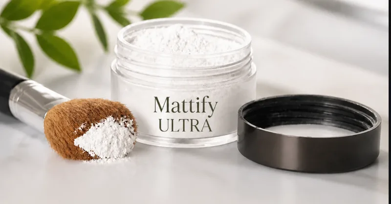 Ultra Oil-Control Powder for Oily Skin: absorbs oil underneath and over the top of makeup on oily skin types. 