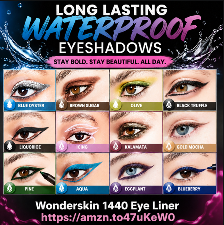 What is the longest lasting eye liner pencil for water line – makeup that lasts all day wonderskin waterproof eyeliner review best products for oily skin types mattify cosmetics beauty blog. Teal eye shadow looks navy blue liner to create a wing