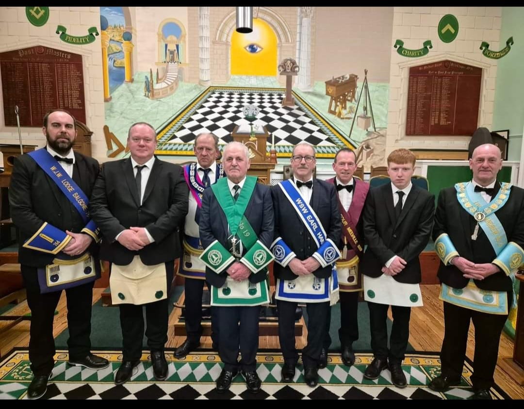 our wsw taking part in a warden's degree at cupar O' Fife No.19 father and son being passed