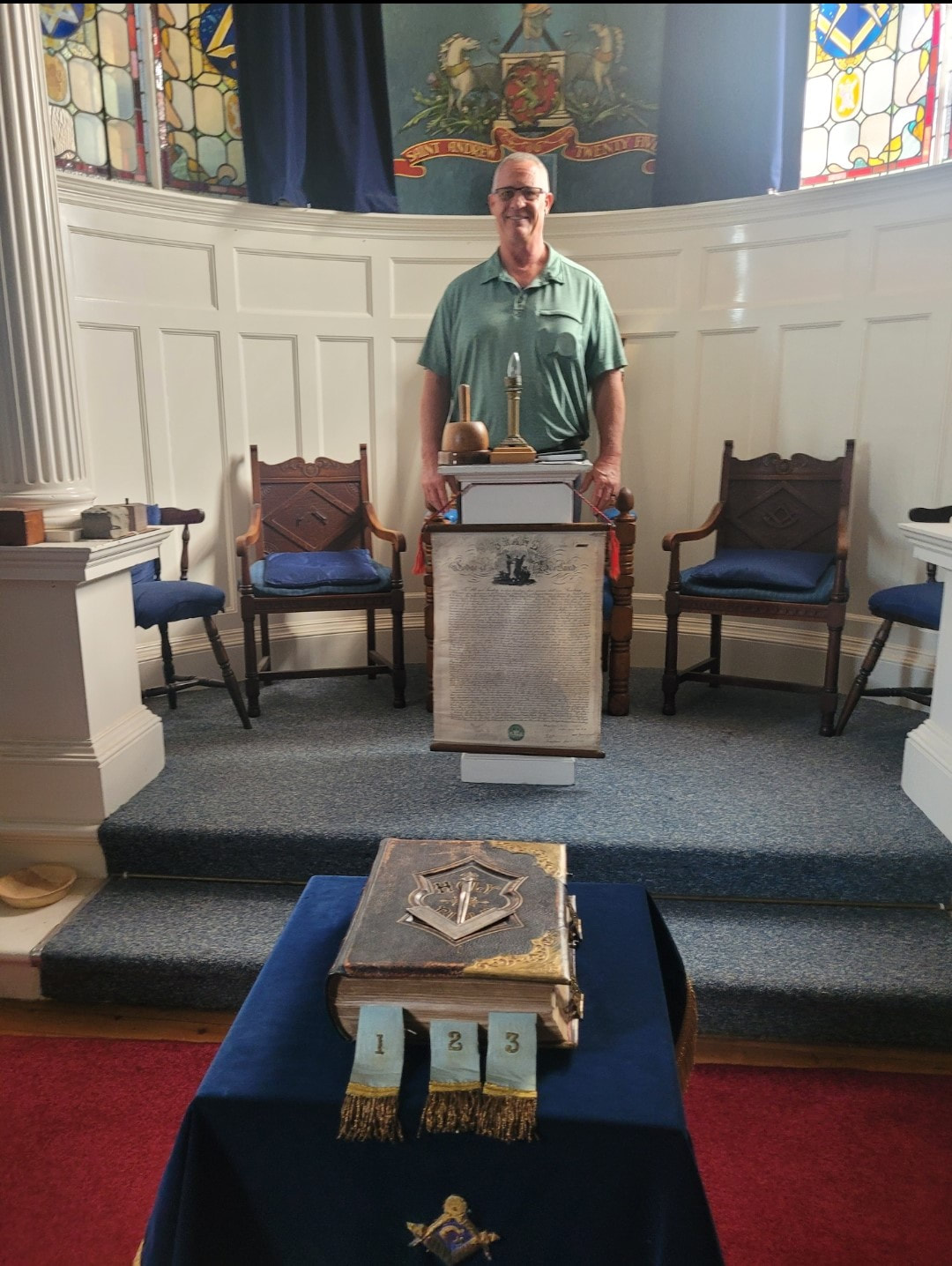 bro rick benner from dayton in ohio, visited our lodge on thursday 29th aug 2024