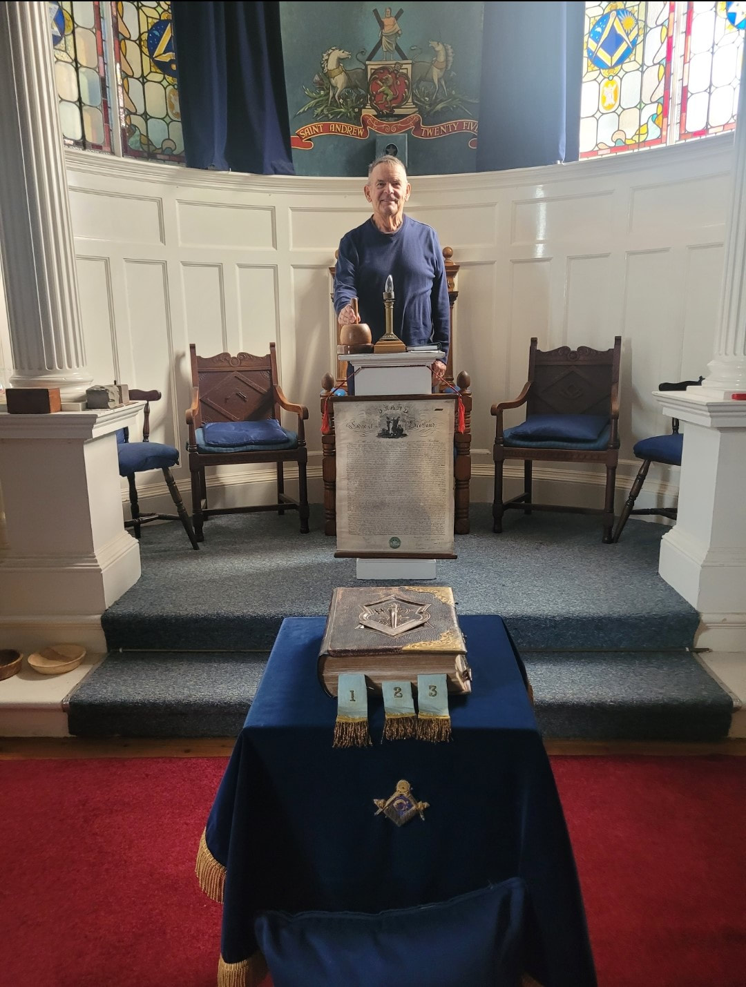 Bro stanley benner from dayton in ohio visited our lodge on thursday 29th aug 2024