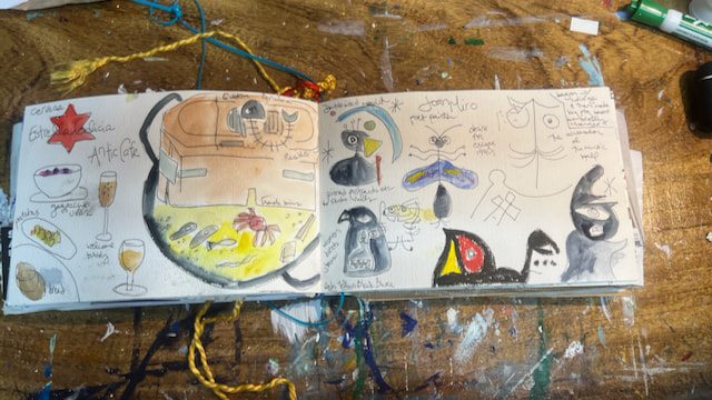 Miro Museum doodles by Angeline Marie Martinez