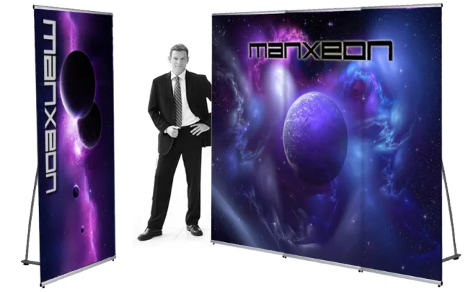 L Stand Banner Straight Backdrop Joint-able 1 x 3 -  MX-LSJS